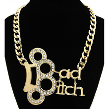 BAD BITCH Necklace Gold